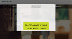 Desktop Screenshot of hiddencove-apartments.com